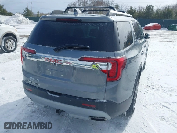 2021 GMC Acadia SLE with VIN 1GKKNKLS0MZ186986, listed as a IAAI auction lot 41597643 with 53,672 mi miles and . Bid and sale history available at DreamBid. Image 4.