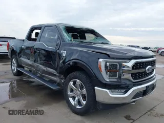 2021 Ford F-150 XL with VIN 1FTFW1E80MFB26567, listed as a IAAI auction lot 41673474 with 93,875 mi miles. Bid and sale history available at carsss.com. Image 1.