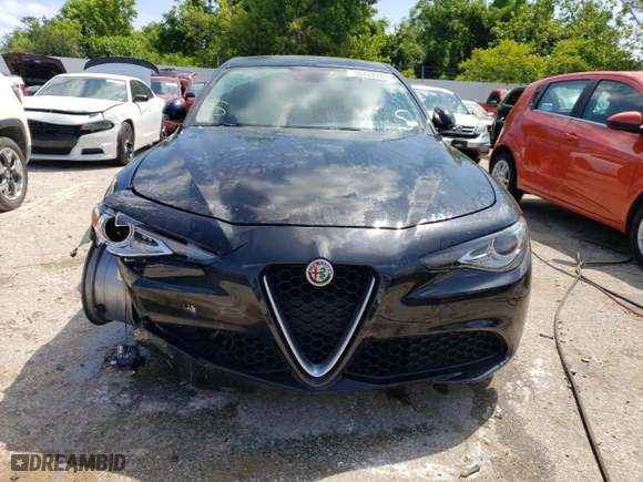 2017 Alfa Romeo Giulia with VIN ZARFAEDN2H7528982, listed as a Copart auction lot 56422793 with 84,706 mi miles and Salvage Title. Bid and sale history available at carsss.com. Image 5.