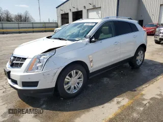 2012 Cadillac SRX Luxury Collection with VIN 3GYFNAE35CS527382, listed as a Copart auction lot 53347165 with 100,542 mi miles and Salvage Title. Bid and sale history available at carsss.com. Image 1.