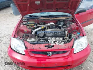 1999 Honda Civic DX with VIN 1HGEJ6129XL091348, listed as a IAAI auction lot 41817088 with 179,246 mi miles. Bid and sale history available at carsss.com. Image 10.