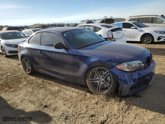 2013 BMW 1 Series 135i with VIN WBAUC9C53DVY60615, listed as a Copart auction lot 76811044 with 77,183 mi miles and Salvage Title. Bid and sale history available at carsss.com. Image 4.