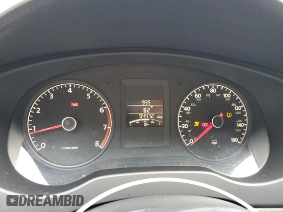 2012 Volkswagen Jetta S with VIN 3VW1K7AJ4CM327157, listed as a Copart auction lot 62657405 with 94,472 mi miles and Salvage title. Bid and sale history available at DreamBid. Image 9.