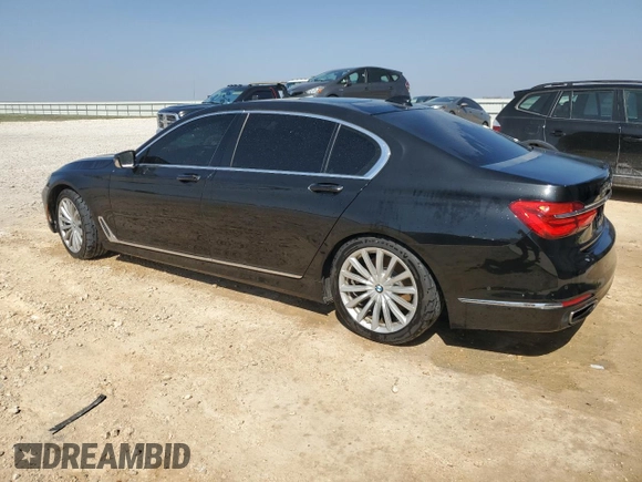 2016 BMW 7 Series 740i with VIN WBA7E2C54GG547029, listed as a Copart auction lot 49001355 with 109,385 mi miles and Clean Title. Bid and sale history available at carsss.com. Image 2.