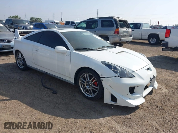 2005 Toyota Celica GT with VIN JTDDR32T450181319, listed as a IAAI auction lot 41778333 with 227,575 mi miles. Bid and sale history available at carsss.com. Image 1.