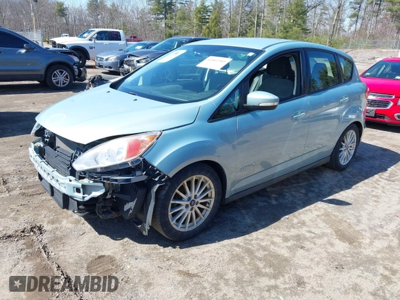 2013 Ford C-Max SE with VIN 1FADP5AUXDL557729, listed as a IAAI auction lot 41802589 with 105,108 mi miles. Bid and sale history available at carsss.com. Image 2.