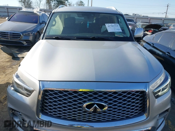 2020 Infiniti QX80 LUXE with VIN JN8AZ2NF2L9704045, listed as a IAAI auction lot 41781218 with 93,235 mi miles. Bid and sale history available at carsss.com. Image 12.