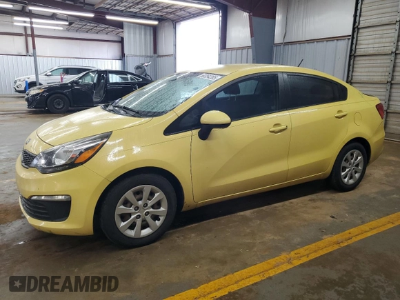 2016 Kia Rio LX with VIN KNADM4A34G6658799, listed as a Copart auction lot 50354285 with 134,091 mi miles and Salvage Title. Bid and sale history available at DreamBid. Image 1.