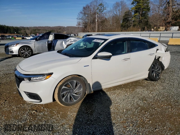 2020 Honda Insight Touring with VIN 19XZE4F90LE012358, listed as a Copart auction lot 45028165 with 63,986 mi miles and Salvage Title. Bid and sale history available at carsss.com. Image 1.