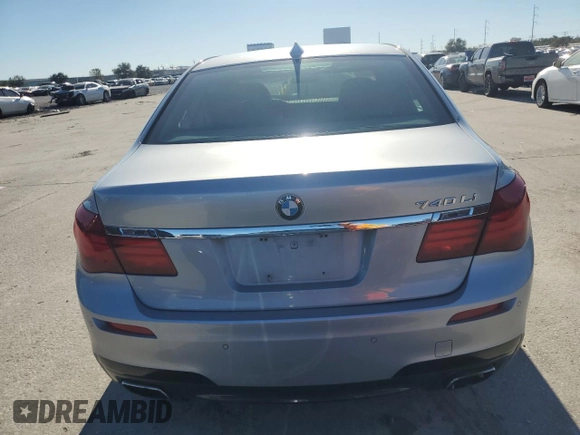2014 BMW 7 Series 740Li with VIN WBAYE4C56ED138593, listed as a Copart auction lot 82010534 with 88,393 mi miles and Salvage Title. Bid and sale history available at carsss.com. Image 6.