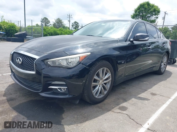 2014 Infiniti Q50 Premium with VIN JN1BV7AR1EM688240, listed as a IAAI auction lot 42118871 with 165,529 mi miles and . Bid and sale history available at DreamBid. Image 17.