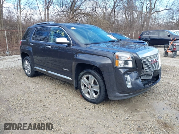 2015 GMC Terrain Denali with VIN 2GKALUEK9F6249981, listed as a IAAI auction lot 41716378 with 153,878 mi miles. Bid and sale history available at carsss.com. Image 1.