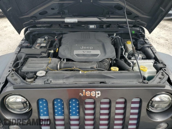 2017 Jeep Wrangler Unlimited Sport with VIN 1C4HJWDG5HL597733, listed as a Copart auction lot 59278195 with 99,156 mi miles and Salvage title. Bid and sale history available at DreamBid. Image 11.