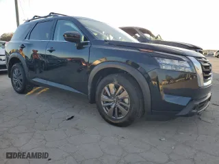 2024 Nissan Pathfinder SV with VIN 5N1DR3BB6RC293451, listed as a Copart auction lot 81494984 with 2,642 mi miles and Salvage Title. Bid and sale history available at carsss.com. Image 4.