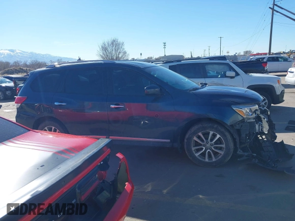 2015 Nissan Pathfinder SL with VIN 5N1AR2MMXFC707838, listed as a IAAI auction lot 41676400 with 110,804 mi miles and . Bid and sale history available at DreamBid. Image 14.