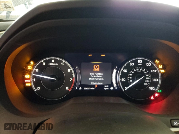 2020 Acura RDX w/Technology Pkg with VIN 5J8TC2H58LL018802, listed as a Copart auction lot 49589084 with 36,217 mi miles. Bid and sale history available at carsss.com. Image 9.