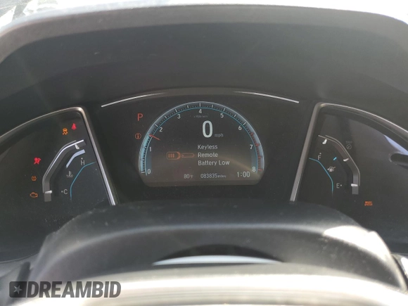 2016 Honda Civic Sedan EX-L with VIN 19XFC1F7XGE203507, listed as a Copart auction lot 50212395 with 83,835 mi miles and Salvage Title. Bid and sale history available at carsss.com. Image 9.