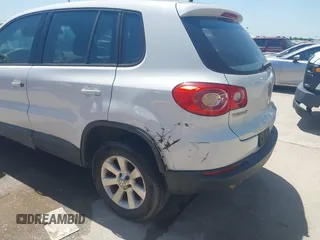 2010 Volkswagen Tiguan S with VIN WVGAV7AX0AW508232, listed as a IAAI auction lot 42001407 with Not provided miles and . Bid and sale history available at DreamBid. Image 6.