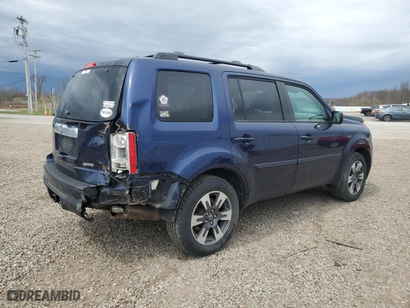 2013 Honda Pilot EX-L with VIN 5FNYF4H77DB055191, listed as a Copart auction lot 49885265 with 123,179 mi miles and Salvage Title. Bid and sale history available at carsss.com. Image 3.