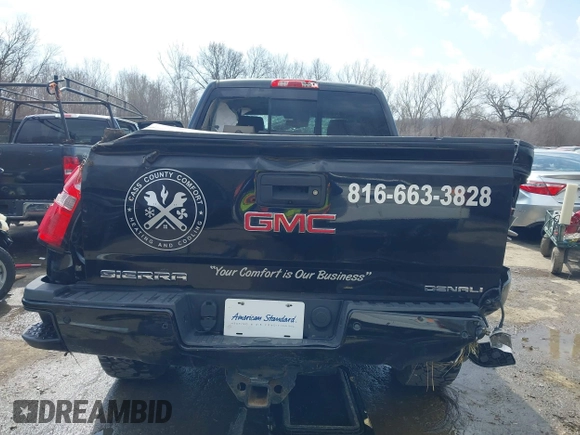 2015 GMC Sierra 2500HD available WiFi Denali with VIN 1GT120E89FF668110, listed as a IAAI auction lot 41805520 with 1 mi miles. Bid and sale history available at carsss.com. Image 17.