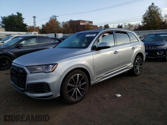2024 Audi Q7 Premium Plus with VIN WA1LXBF71RD009928, listed as a Copart auction lot 77769904 with 12,012 mi miles and Salvage title. Bid and sale history available at DreamBid. Image 1.