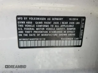 2015 Volkswagen CC VR6 Executive 4Motion with VIN WVWGU7ANXFE813119, listed as a Copart auction lot 47440654 with 110,214 mi miles. Bid and sale history available at carsss.com. Image 12.