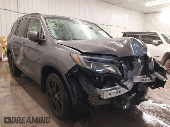 2021 Honda Pilot Special Edition with VIN 5FNYF6H26MB014602, listed as a IAAI auction lot 41624595 with 55,153 mi miles. Bid and sale history available at carsss.com. Image 1.