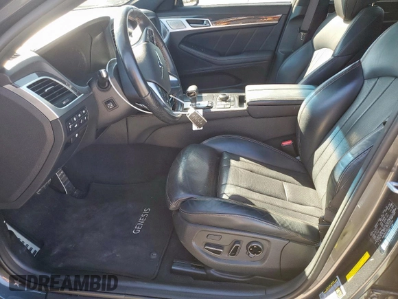 2018 Genesis G80 Sport with VIN KMHGN4JB5JU219162, listed as a Copart auction lot 46816185 with 58,056 mi miles and Salvage Title. Bid and sale history available at DreamBid. Image 7.