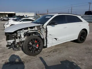 2023 Audi Q8 Premium Plus with VIN WA1BVBF18PD013694, listed as a Copart auction lot 76397744 with 16,763 mi miles and Salvage title. Bid and sale history available at DreamBid. Image 1.