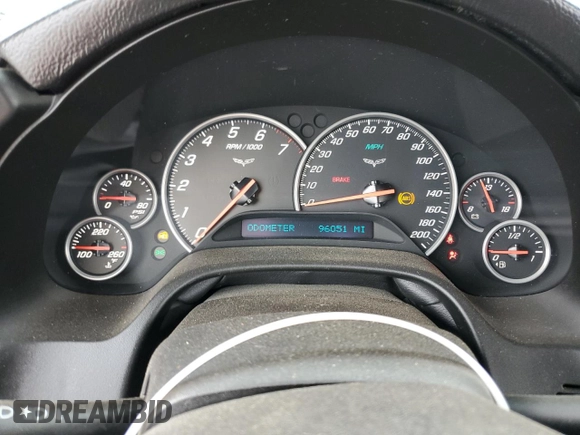 2008 Chevrolet Corvette with VIN 1G1YY26W485113072, listed as a Copart auction lot 47881425 with 96,051 mi miles and Salvage Title. Bid and sale history available at carsss.com. Image 9.