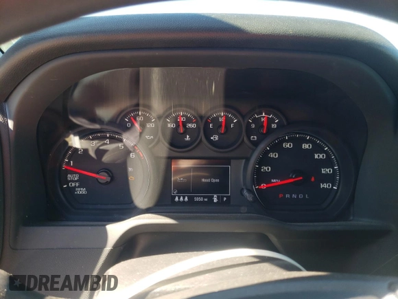 2024 Chevrolet Silverado 1500 Custom with VIN 3GCPDBEK4RG351205, listed as a Copart auction lot 47282645 with 5,950 mi miles and Salvage Title. Bid and sale history available at DreamBid. Image 9.