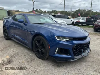 2019 Chevrolet Camaro 2LT with VIN 1G1FD1RS4K0156093, listed as a Copart auction lot 45787255 with 33,560 mi miles and Salvage Title. Bid and sale history available at carsss.com. Image 1.