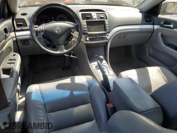 2006 Acura TSX Navi with VIN JH4CL96916C016258, listed as a Copart auction lot 58802155 with 207,697 mi miles and Salvage title. Bid and sale history available at DreamBid. Image 8.