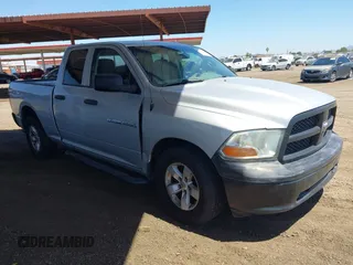 2012 Ram 1500 ST with VIN 1C6RD6FK2CS207531, listed as a IAAI auction lot 42623849 with 104,742 mi miles and . Bid and sale history available at DreamBid. Image 1.