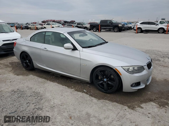 2013 BMW 3 Series 335i with VIN WBADX7C59DJ590306, listed as a Copart auction lot 50372085 with 106,343 mi miles and Salvage Title. Bid and sale history available at DreamBid. Image 4.