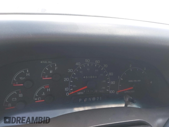 2001 Ford F-250 XL with VIN 1FTNW20F51EA63488, listed as a IAAI auction lot 41280122 with 451,069 mi miles and . Bid and sale history available at DreamBid. Image 7.