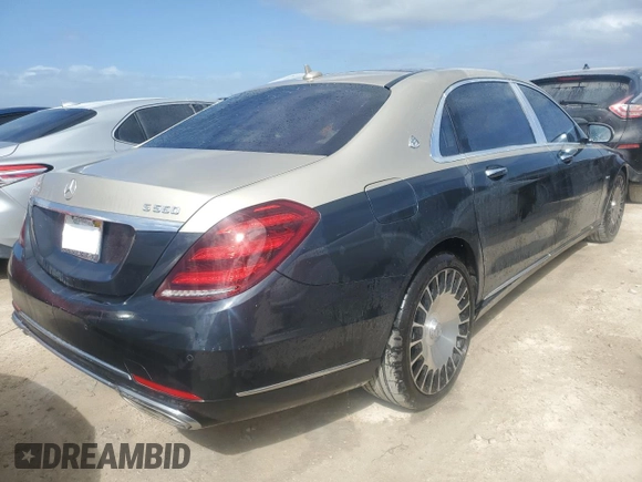 2020 Mercedes-Benz S-Class Maybach S 560 with VIN W1KUX8GB2LA555345, listed as a Copart auction lot 74053994 with 19,346 mi miles and Non Repairable. Bid and sale history available at carsss.com. Image 3.