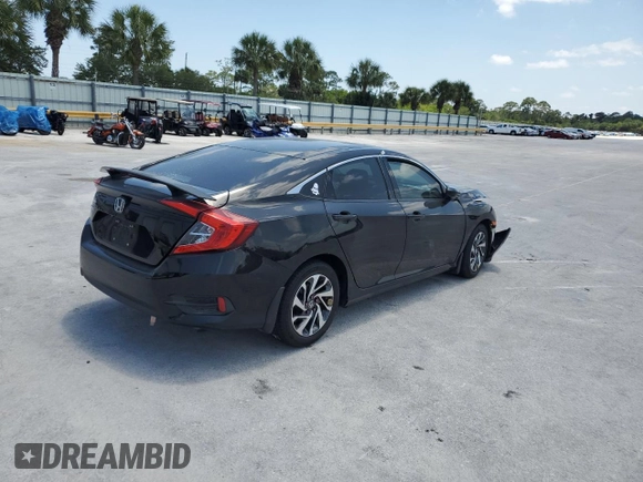 2016 Honda Civic Sedan EX with VIN 19XFC2F75GE057765, listed as a Copart auction lot 48829965 with 166,049 mi miles and Salvage Title. Bid and sale history available at carsss.com. Image 3.