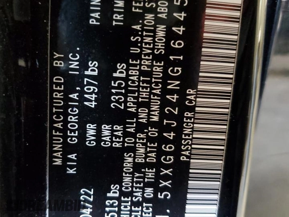 2022 Kia K5 GT-Line z VIN 5XXG64J24NG164457, wystawiony jako Copart lot #52555245 z przebiegiem 39 092 mil mil oraz Szkoda całkowita • Salvage title. Historia ofert i sprzedaży dostępna na DreamBid. Obrazek 13.
