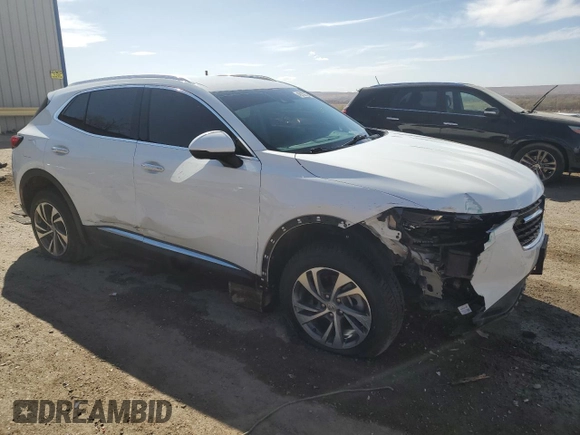 2022 Buick Envision Essence with VIN LRBFZPR47ND031386, listed as a Copart auction lot 48136765 with 97,120 mi miles and Salvage Title. Bid and sale history available at carsss.com. Image 4.