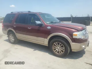 2013 Ford Expedition XLT with VIN 1FMJU1J58DEF21481, listed as a Copart auction lot 57360075 with 143,847 mi miles and Clean title. Bid and sale history available at DreamBid. Image 4.