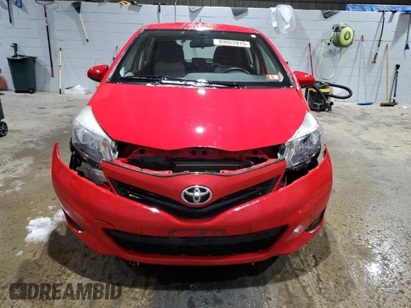 2013 Toyota Yaris L with VIN JTDKTUD36DD572006, listed as a Copart auction lot 89065915 with 75,390 mi miles and Salvage Title. Bid and sale history available at DreamBid. Image 5.
