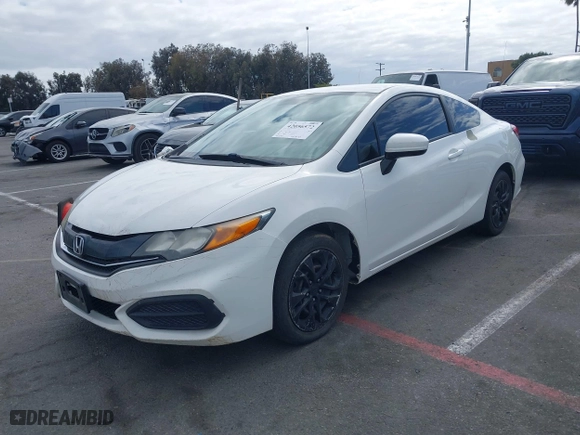 2015 Honda Civic Coupe LX with VIN 2HGFG3B55FH517865, listed as a IAAI auction lot 42056572 with 147,074 mi miles. Bid and sale history available at carsss.com. Image 2.