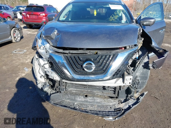 2017 Nissan Murano SL with VIN 5N1AZ2MH8HN100444, listed as a IAAI auction lot 41565075 with 83,520 mi miles and . Bid and sale history available at DreamBid. Image 6.