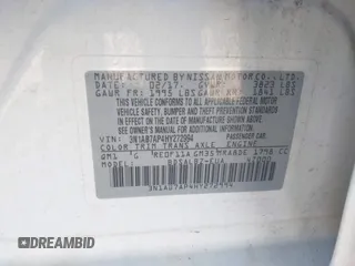 2017 Nissan Sentra SV с VIN 3N1AB7AP4HY272994, выставлен на аукционе IAAI как лот 42565740 с пробегом 105 580 миль миль и . История ставок и продаж доступна на DreamBid. Изображение 9.