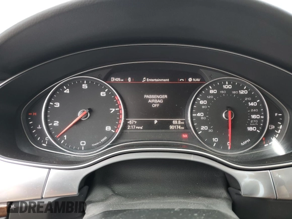 2012 Audi A6 Premium Plus с VIN WAUGGAFC3CN133132, выставлен на аукционе Copart как лот 56023575 с пробегом 90 174 миль миль и Чистый • Clean title. История ставок и продаж доступна на DreamBid. Изображение 9.