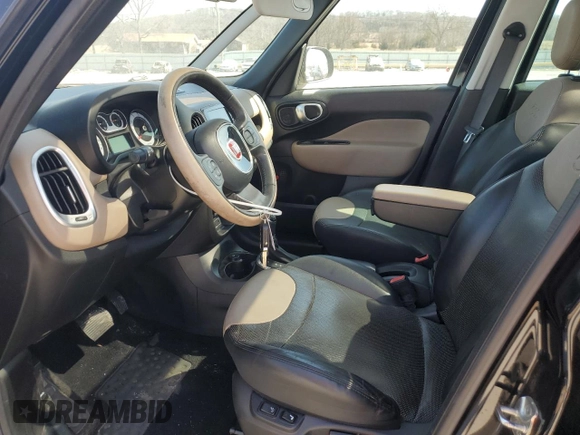 2017 FIAT 500L Lounge with VIN ZFBCFACH9HZ039487, listed as a Copart auction lot 47660685 with 101,074 mi miles and Salvage Title. Bid and sale history available at DreamBid. Image 7.