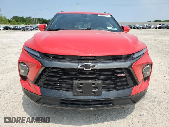 2023 Chevrolet Blazer RS with VIN 3GNKBKRS2PS220172, listed as a Copart auction lot 61058595 with 22,607 mi miles and Salvage title. Bid and sale history available at DreamBid. Image 5.