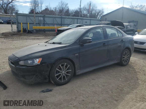2015 Mitsubishi Lancer SE with VIN JA32V2FW5FU006555, listed as a Copart auction lot 46621185 with 143,087 mi miles and Salvage Title. Bid and sale history available at carsss.com. Image 1.