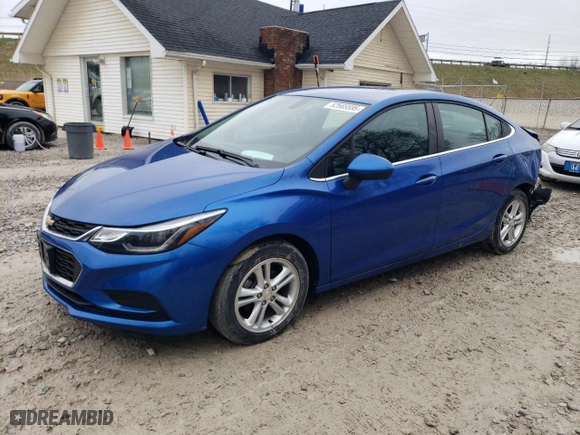 2018 Chevrolet Cruze LT with VIN 1G1BE5SM0J7160579, listed as a Copart auction lot 52565595 with 40,675 mi miles and Salvage Title. Bid and sale history available at carsss.com. Image 1.